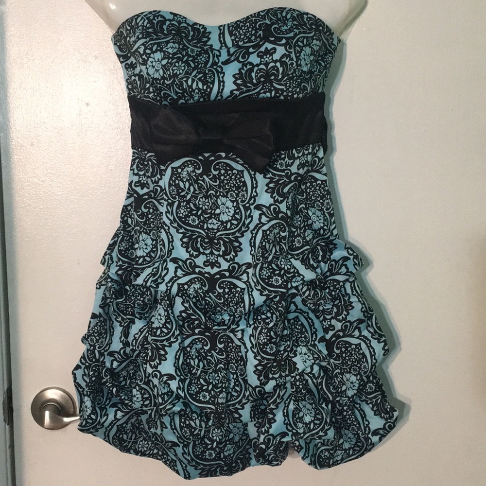 Ruby Rox Blue and Black Dress